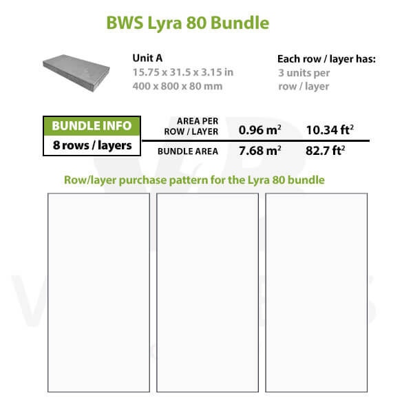 BWS Lyra 80 Concrete Paver